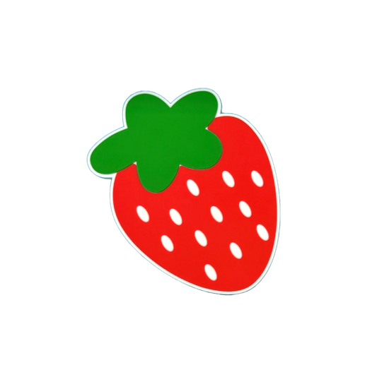 Strawberry Rubber Coaster