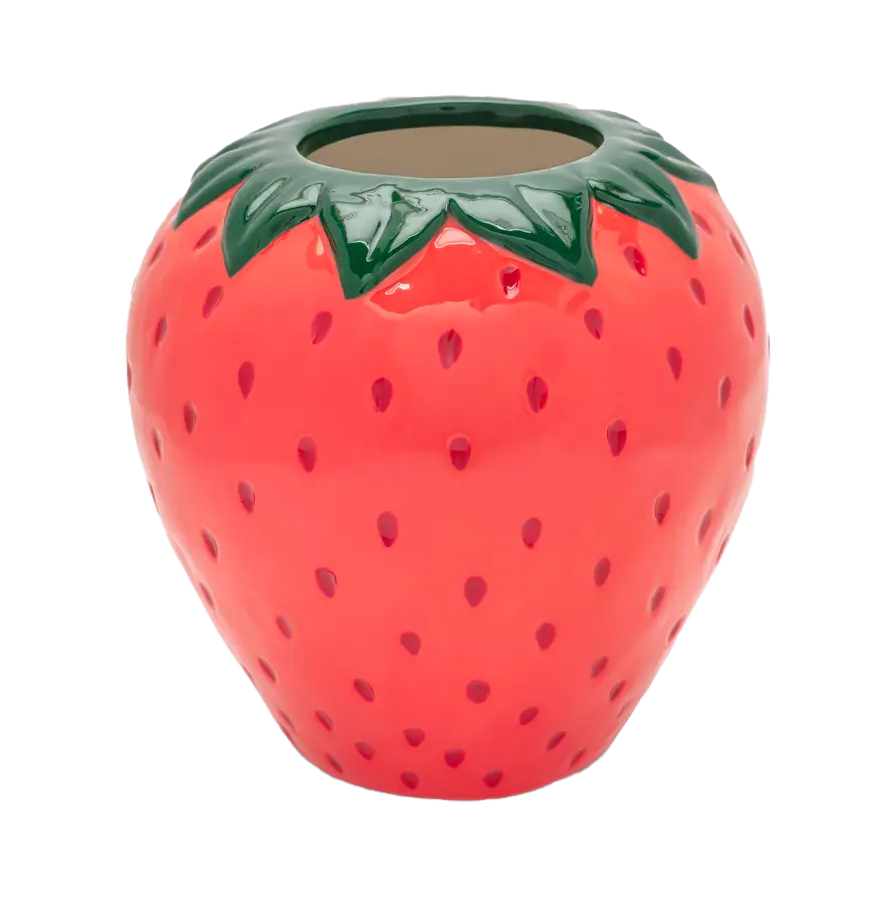 Strawberry Fields Ceramic Vase