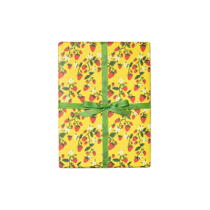 Strawberry Patch Wrapping Paper