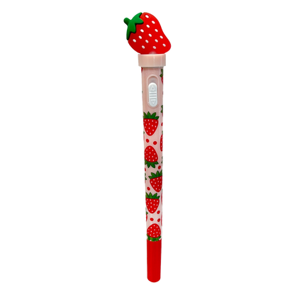 Strawberry Spinning Led Light-Up Pen