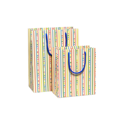 Birthday Stripes Gift Bag