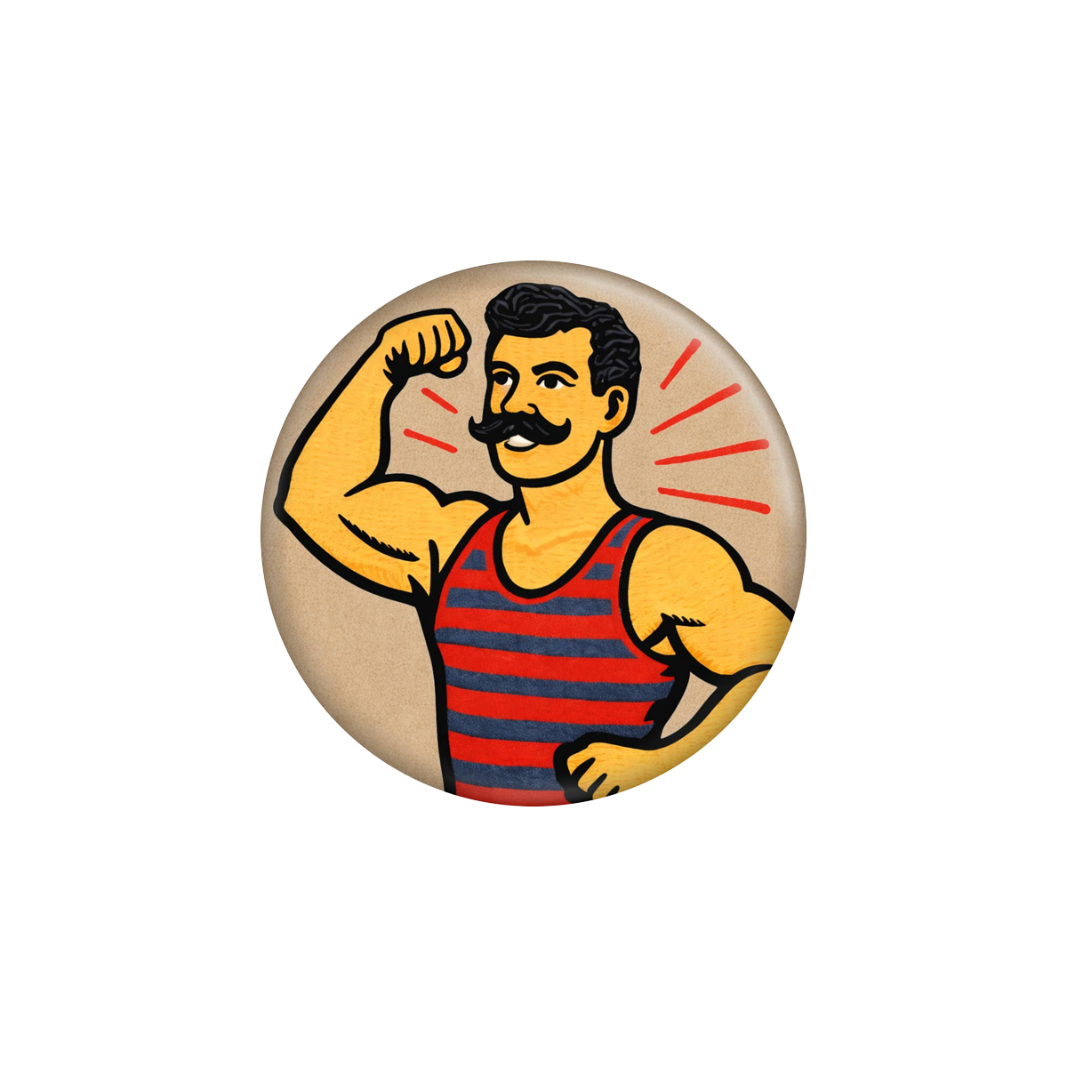Strong Man Circus Magnet