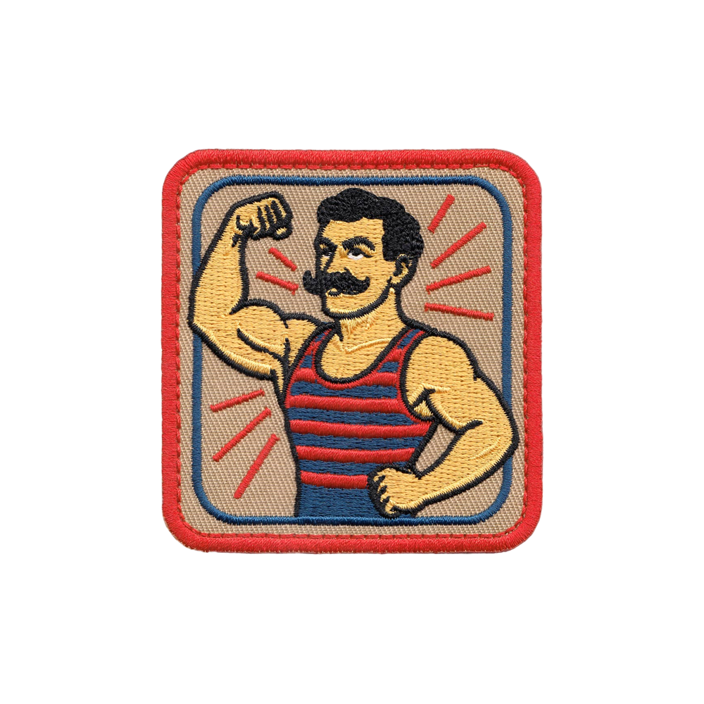 Strong Man Circus Patch