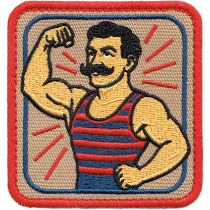 Strong Man Circus Patch