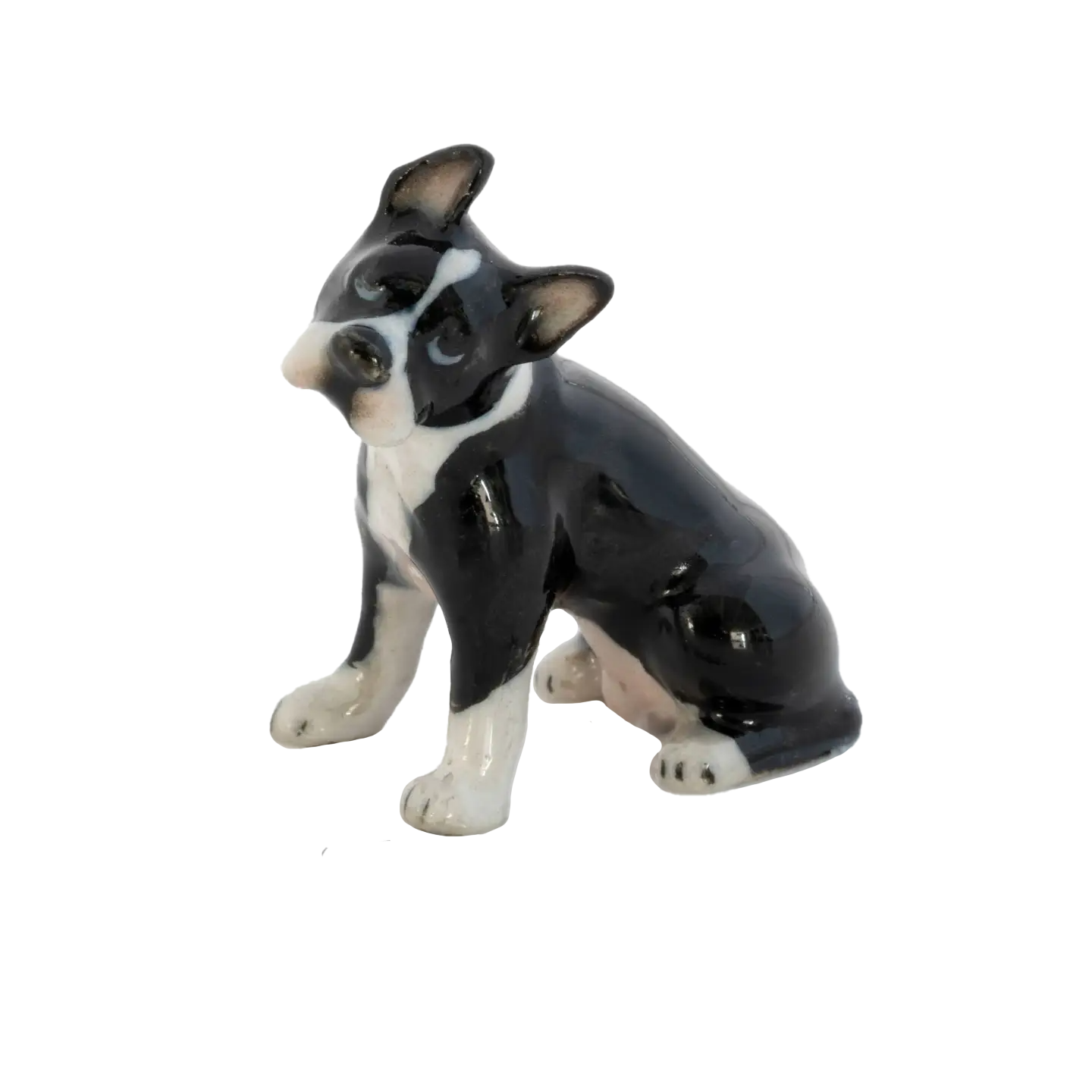 "Stubby" Boston Terrier Porcelain Miniature