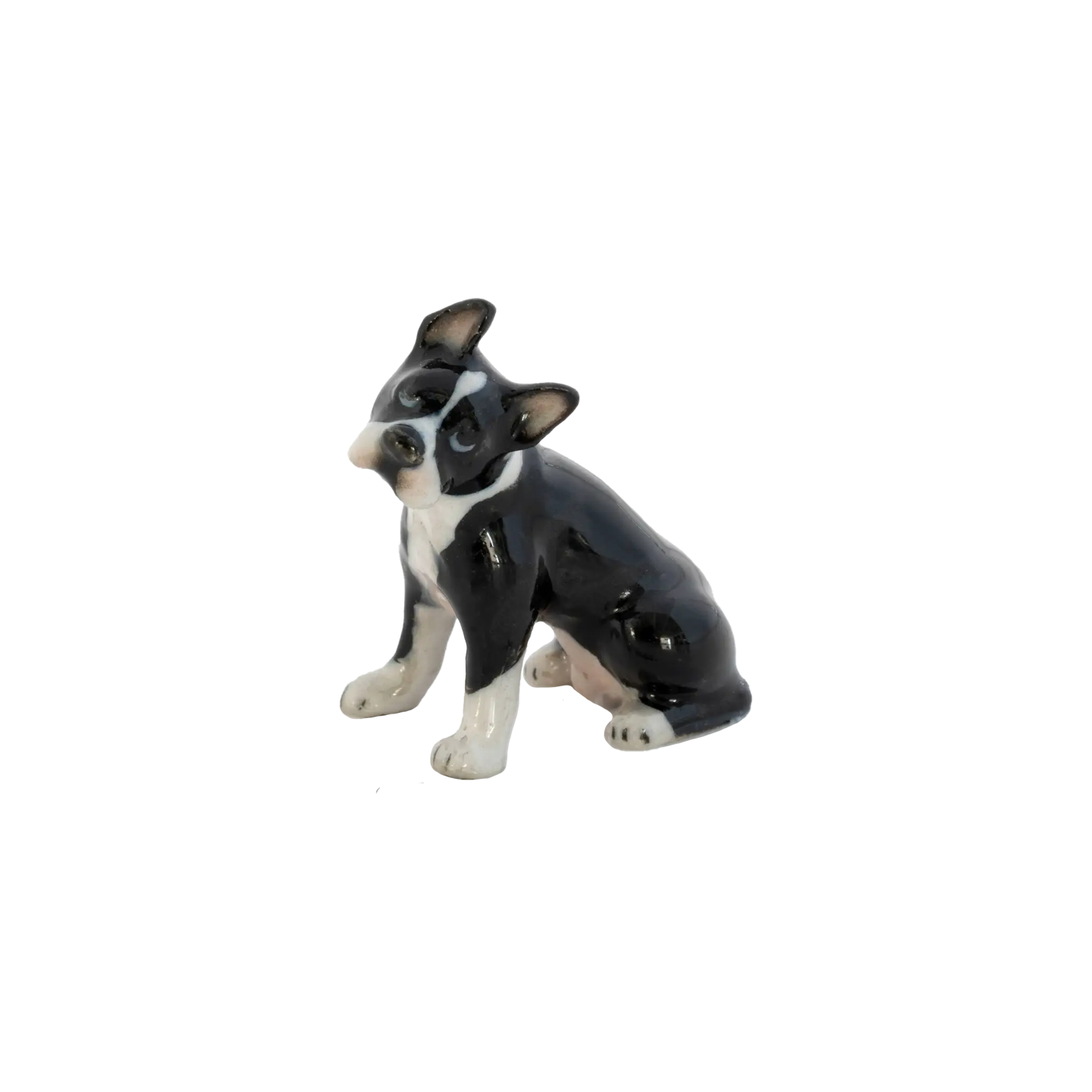 "Stubby" Boston Terrier Porcelain Miniature