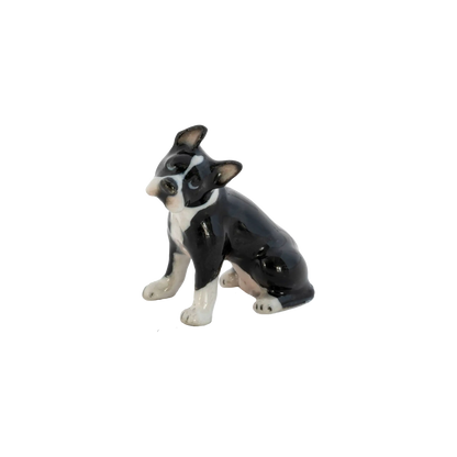 "Stubby" Boston Terrier Porcelain Miniature