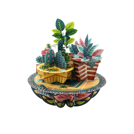 Pirouette Potted Plants Card