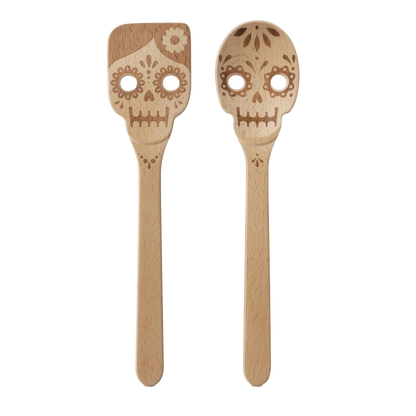 Day Of The Dead Wooden Utensils