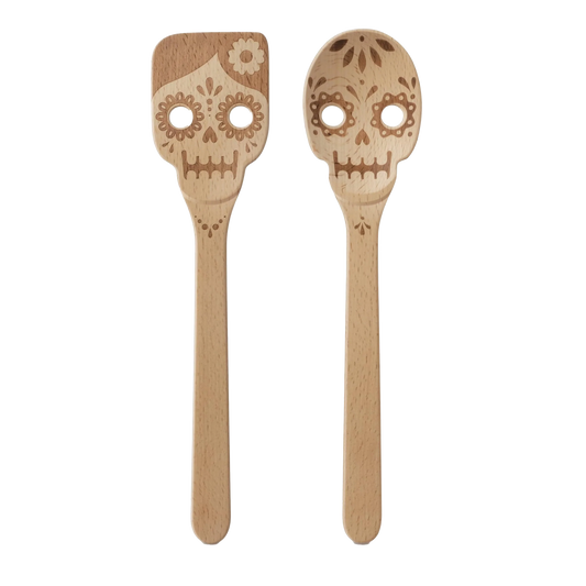 Day Of The Dead Wooden Utensils