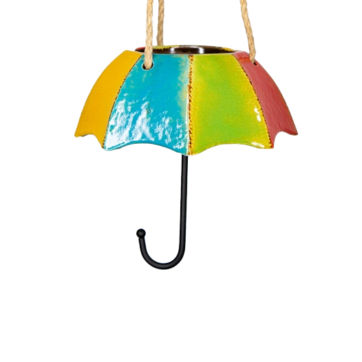 Sunny Day Umbrella Ceramic Hanging Pot