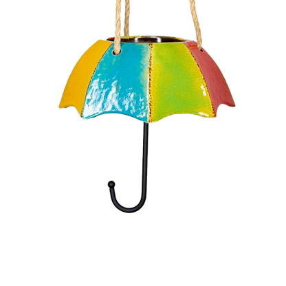 Sunny Day Umbrella Ceramic Hanging Pot