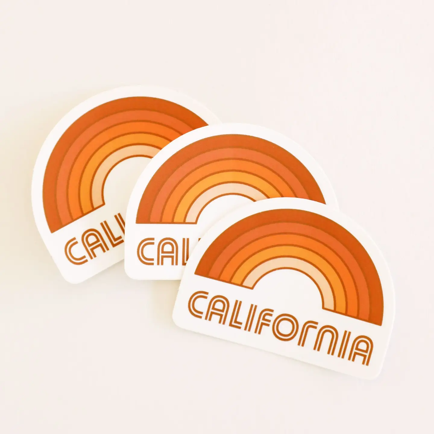 Cali Vintage Rainbow Sticker