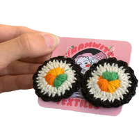 Sushi Crochet Earrings