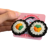Sushi Crochet Earrings