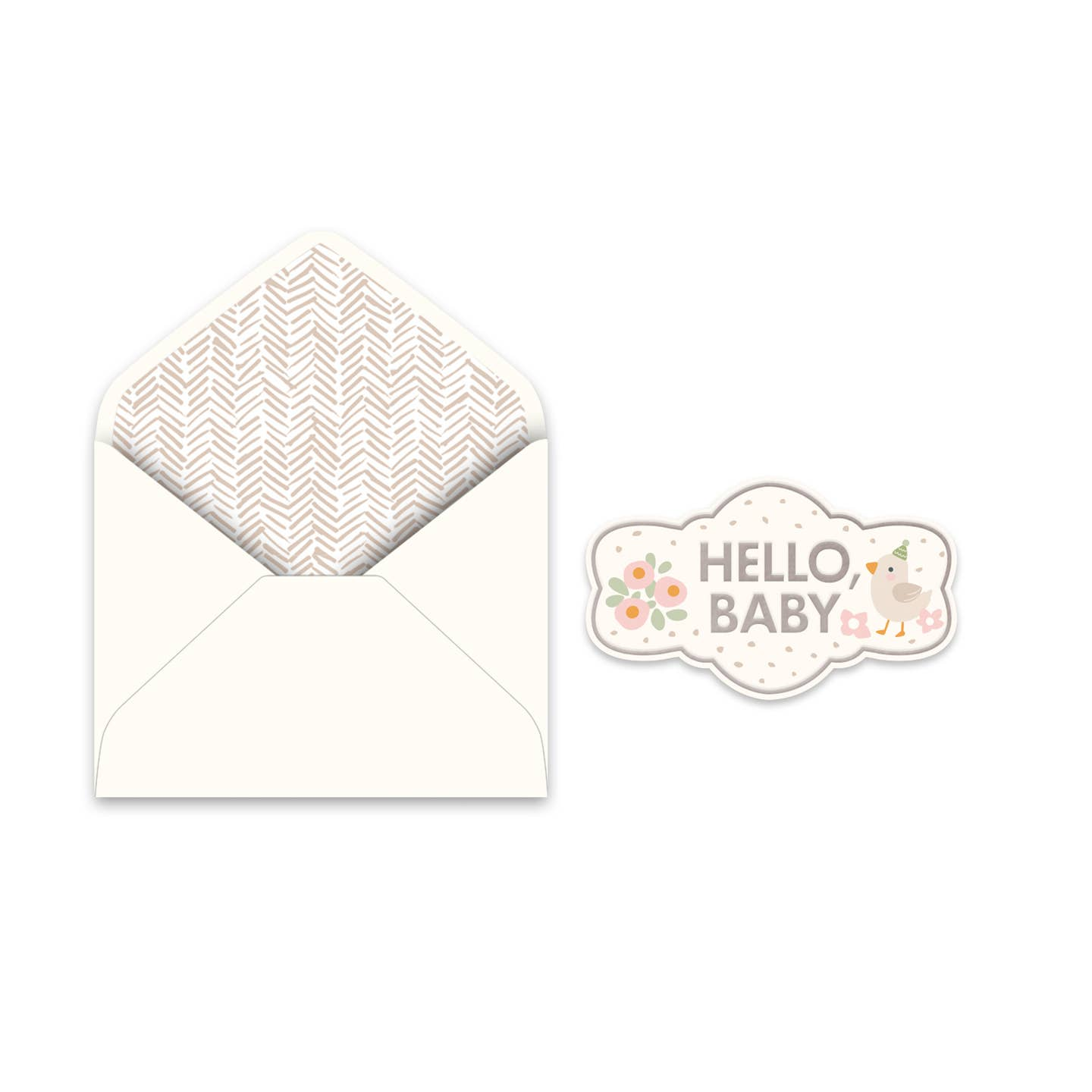 Hello, Sweet Baby Deluxe New Baby Greeting Card