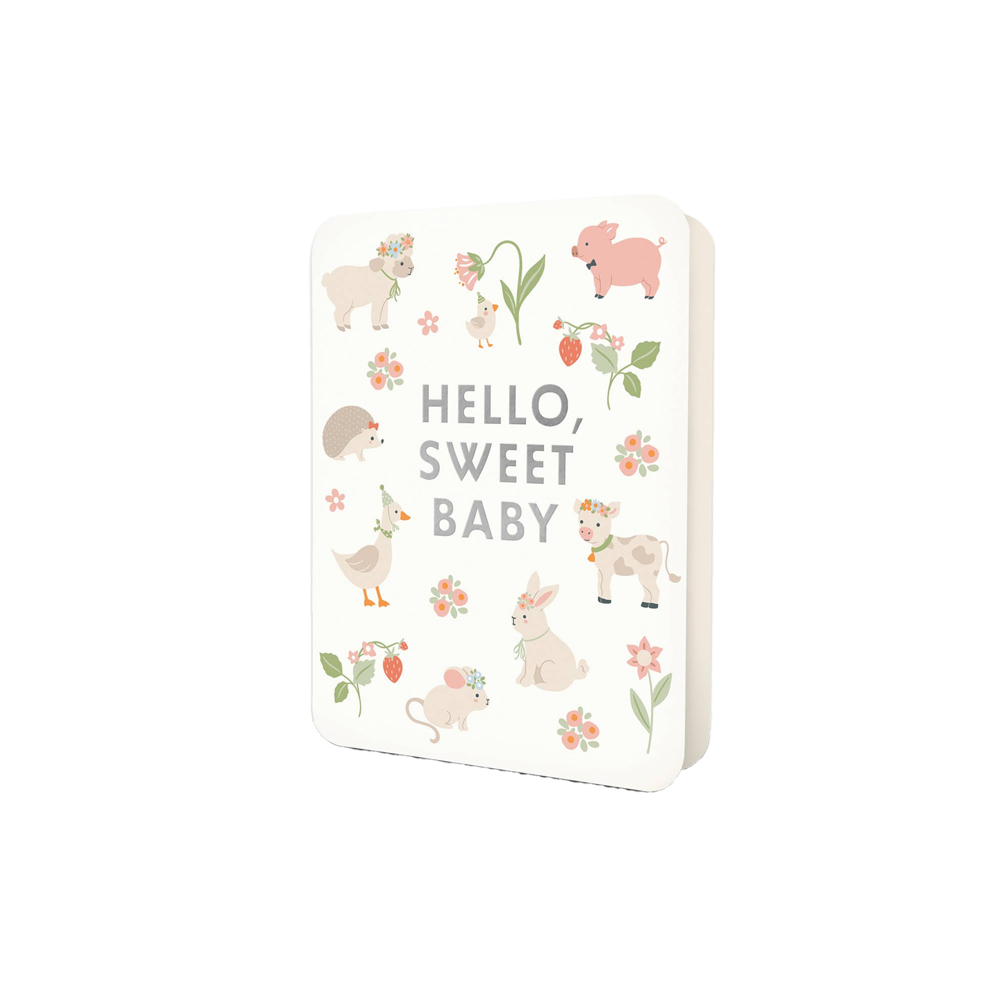 Hello, Sweet Baby Deluxe New Baby Greeting Card