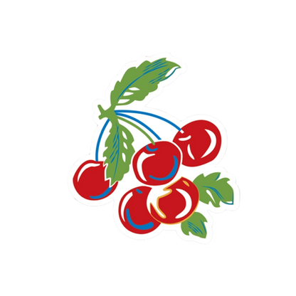 Sweet Cherries Retro Sticker