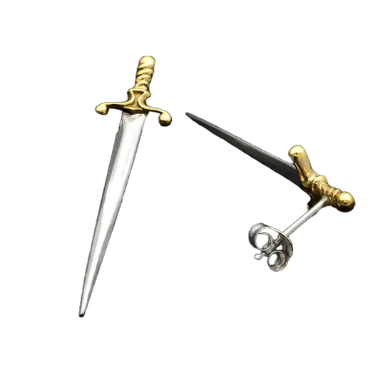 Large Sword Post Earrings