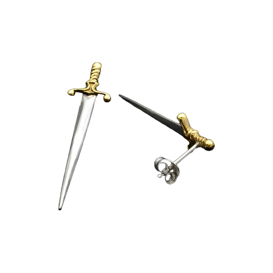 Large Sword Post Earrings