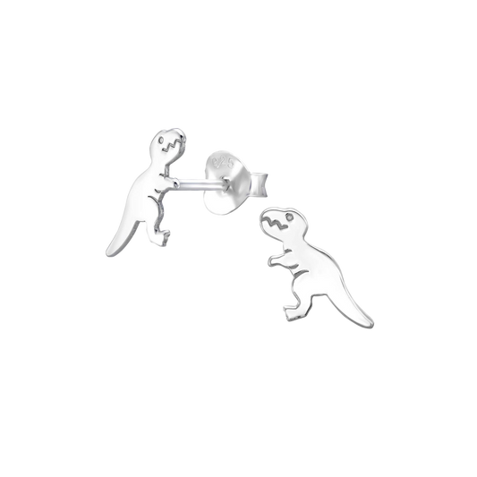 T-Rex Sterling Silver Post Earrings