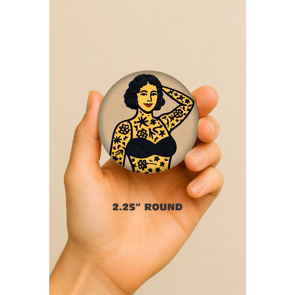 Tattooed Lady Circus Magnet