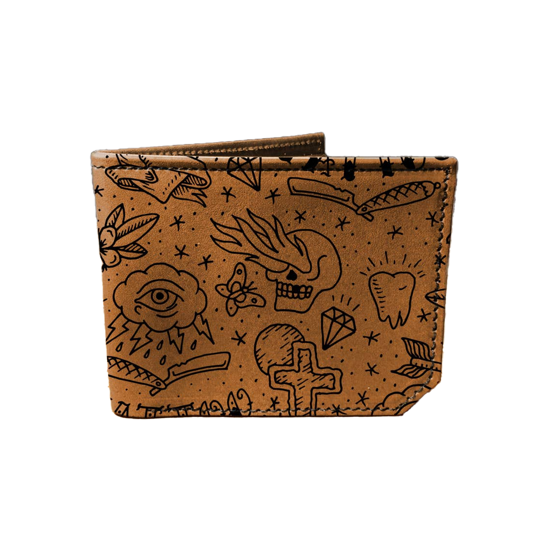 Tattoo - Printmaker Leather Wallet