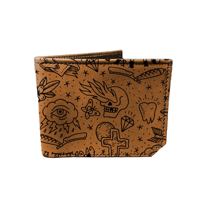 Tattoo - Printmaker Leather Wallet