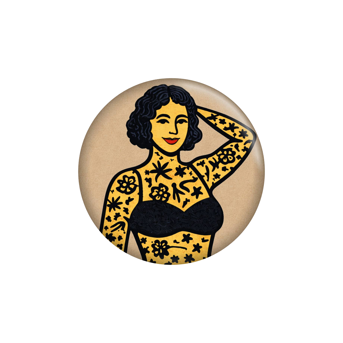 Tattooed Lady Circus Magnet