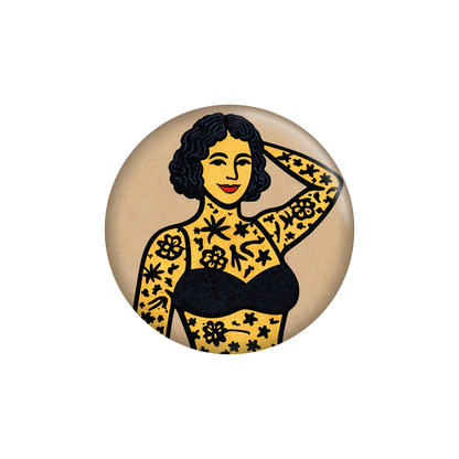 Tattooed Lady Circus Magnet