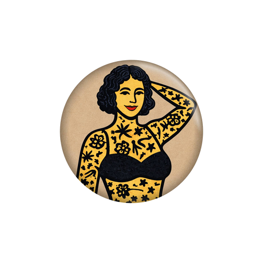 Tattooed Lady Circus Magnet