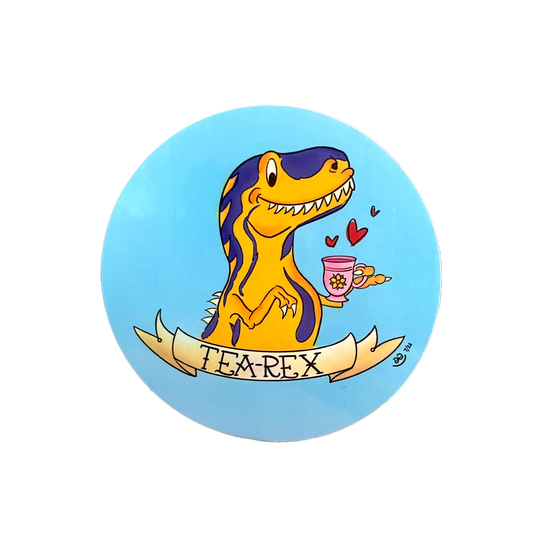 Tea-Rex Sticker