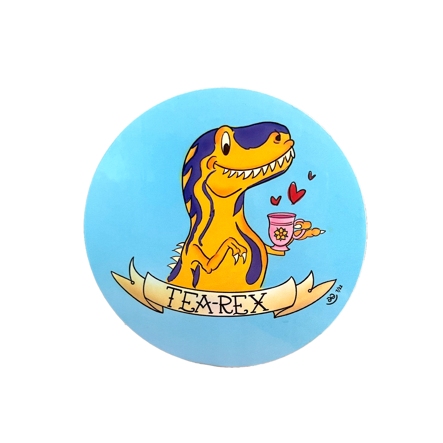 Tea-Rex Sticker