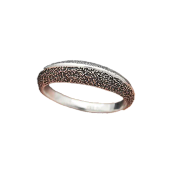 Textured Ridged Ring