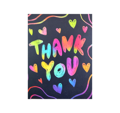 Polychromatic Thank You Card