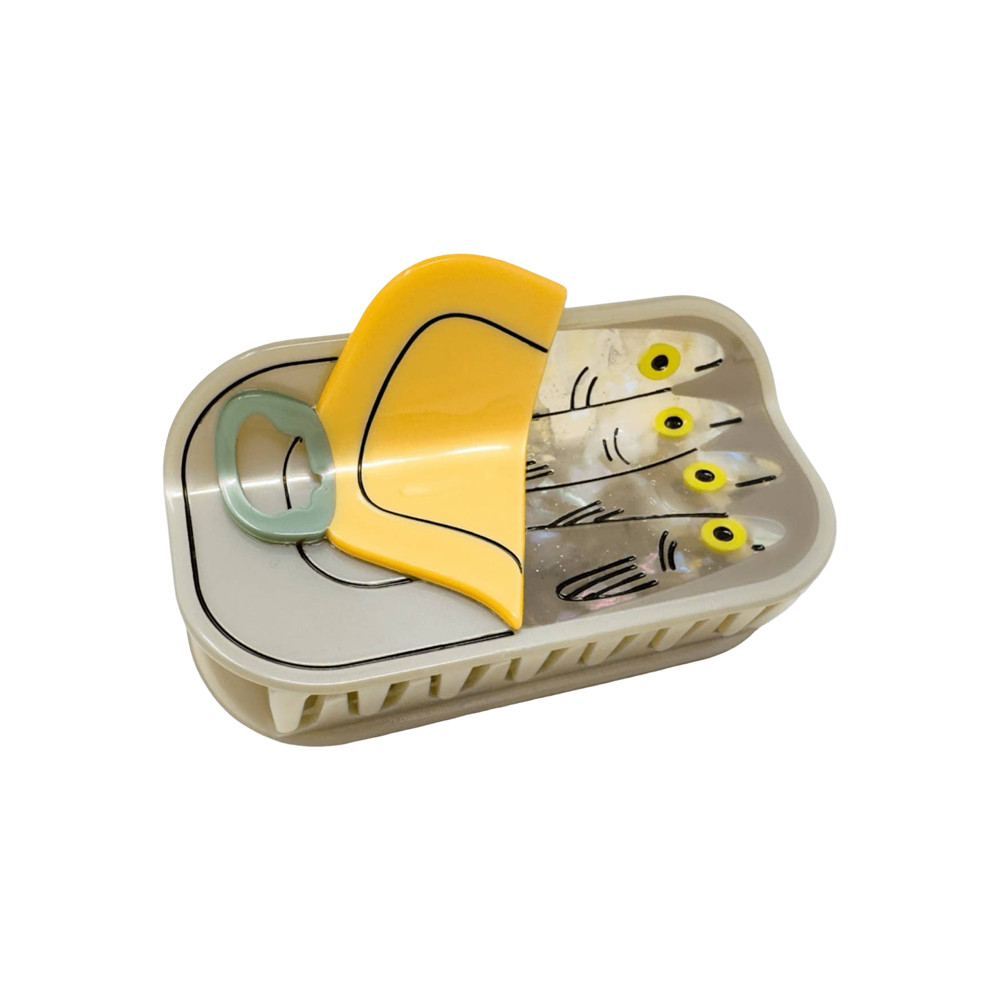 Large Tinned Fish Hair Claw Clip