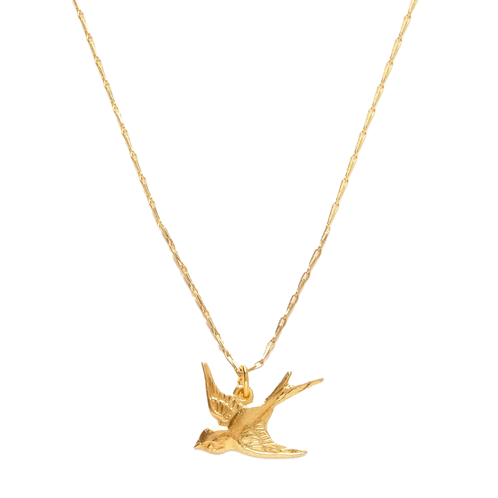 Tiny Swallow Bird Necklace