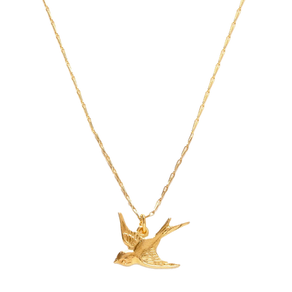 Tiny Swallow Bird Necklace