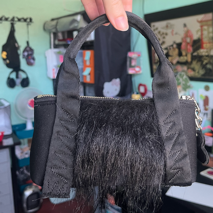 Itty Bitty Furry Zipper Tote