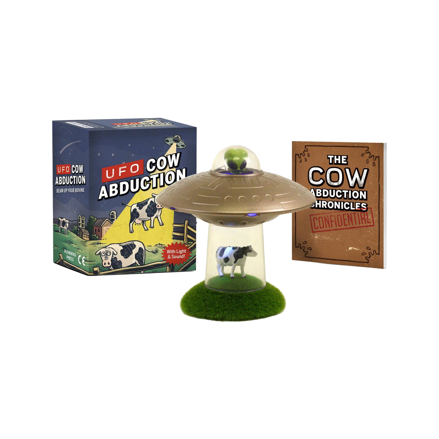 UfO Cow Abduction Toy with Light and Sound
