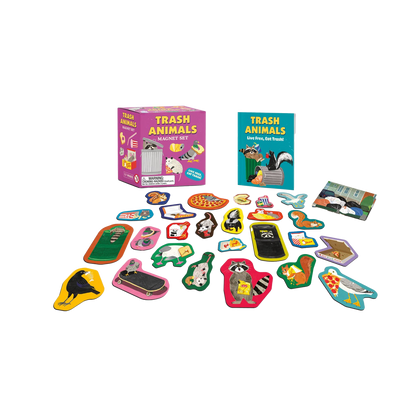 Trash Animals Magnet Set: Live Free, Eat Trash!