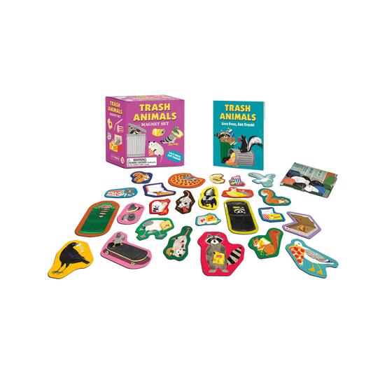 Trash Animals Magnet Set: Live Free, Eat Trash!