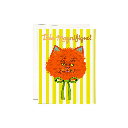 Tres Magnifique Cat Card