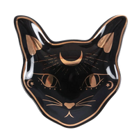 Black Cat Mystic Ceramic Trinket