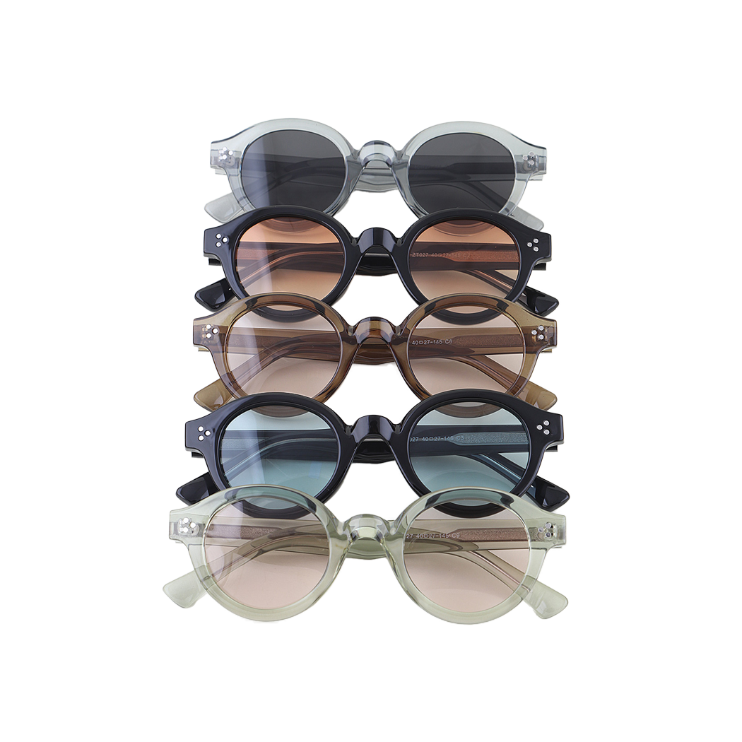 Triple Bolted Round Sunglasses