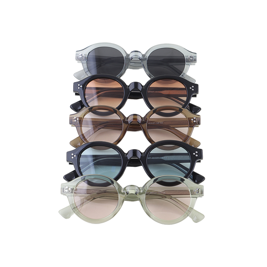 Triple Bolted Round Sunglasses