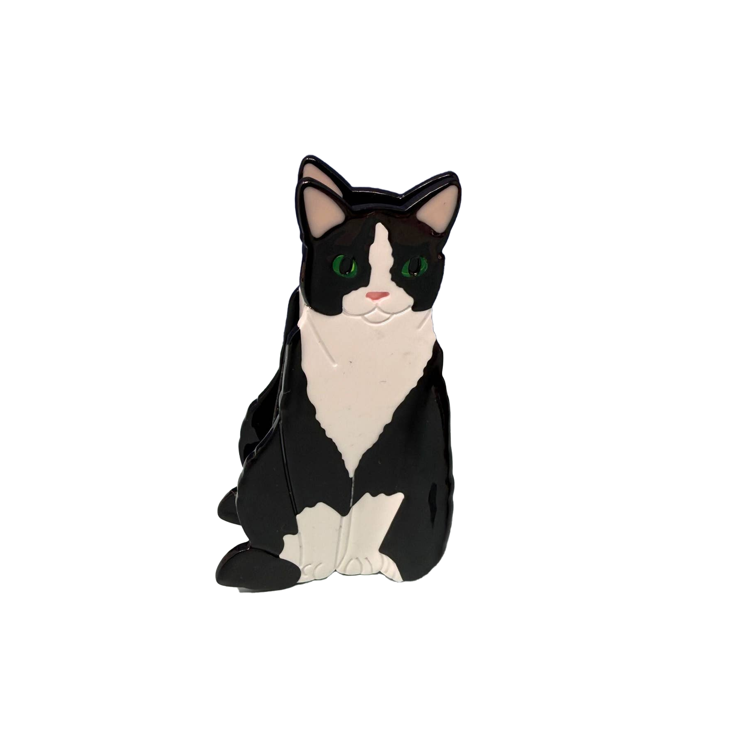Tuxedo Cat Hair Claw Clip