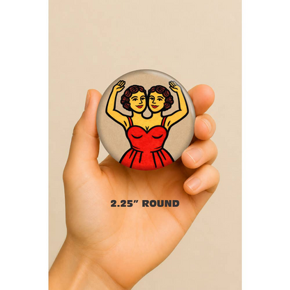 Conjoined Hilton Twins Circus Magnet