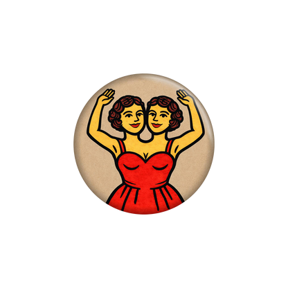 Conjoined Hilton Twins Circus Magnet