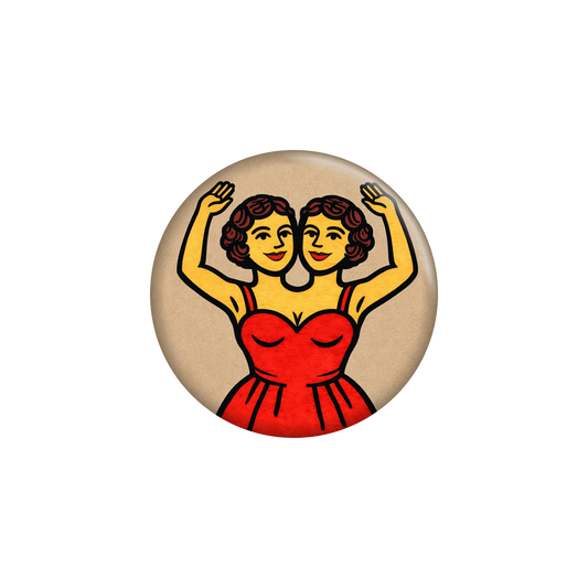 Conjoined Hilton Twins Circus Magnet